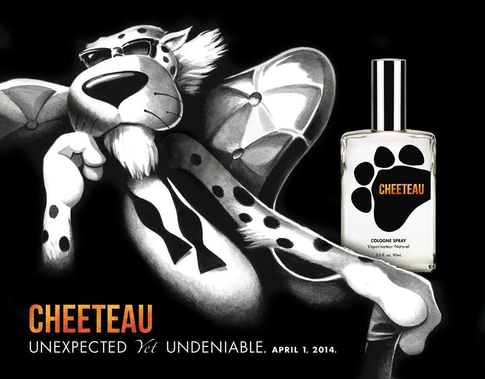 Cheetos Cheeteau cologne April Fools