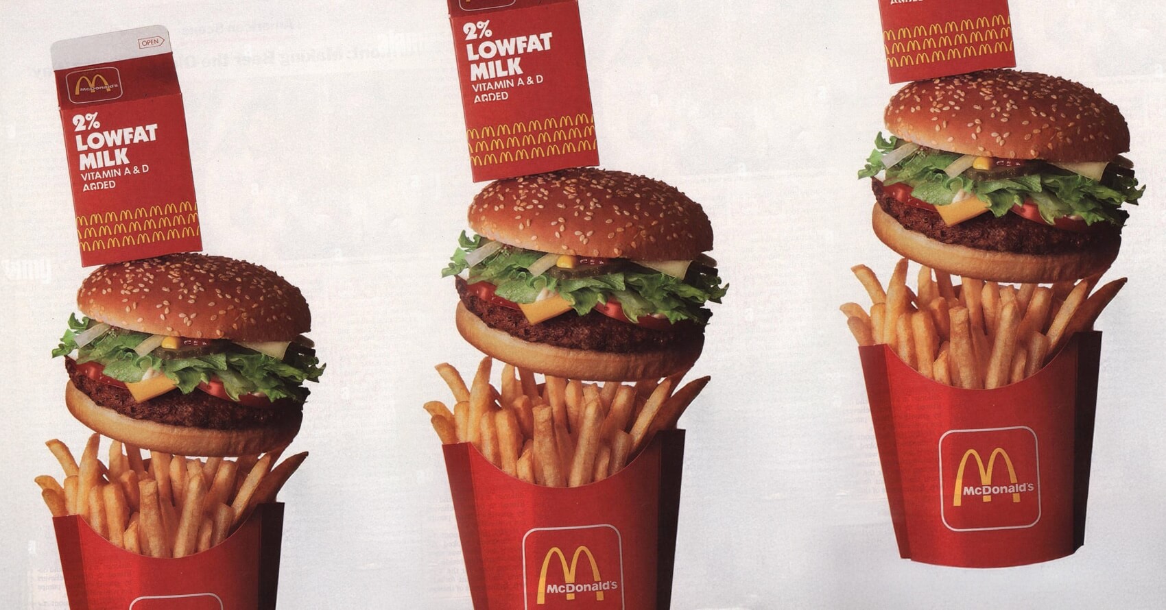 McDonald's packaging design from the 1990s