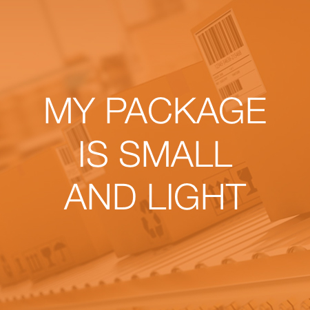 My package is small and light