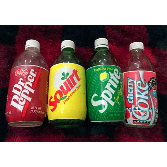 1990s soda bottle packaging